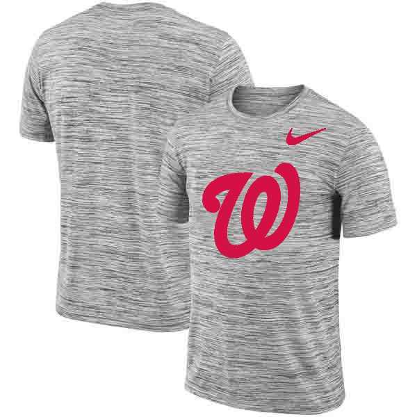 Washington Nationals Nike Heathered Black Sideline Legend Velocity Travel Performance T-Shirt,We sell and wholesale Washington Nationals Nike Heathered Black Sideline Legend Velocity Travel Performance T-Shirt on line form chian!